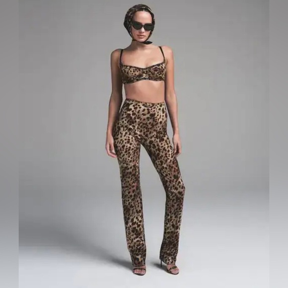 skims x dolce & gabbana Pants - Dolce&Gabbana X Body Pant - Leopard